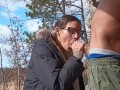 Hiking make milf gets cum in mouth