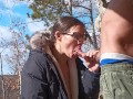 Hiking make milf gets cum in mouth