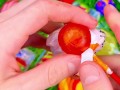 Satisfying video Asmr lollipops candy unboxing video Asmr opening video and chocolate gummy candy