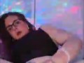 Pretty Small White Girl strips and fingers and taste her extremely tight pink pussy compilation