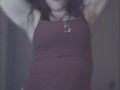 Pretty Small White Girl strips and fingers and taste her extremely tight pink pussy compilation