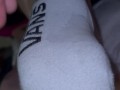 Girlfriend Gives Vans Sock Job and I Cum on Them!