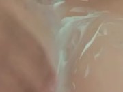 Asian Girl gets cum all over tits POV