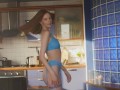 Trying on a chic sexy bodysuit and blue lingerie - Unpacking Gifts from the Past - ArinaFox