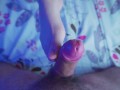 The best footjob you'll ever see! Beautiful pink feet and cum on feet! ASMR
