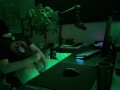 Watching your horny gamer boyfriend get off *Loud moaning and huge cumshot*