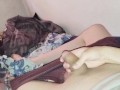 Cock play on bed