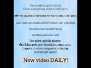 POV slutty milf makes you swallow her hot piss