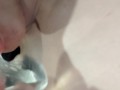 21YO Curvy Girl Fetish Fucks Mouth & Ass with Dildo switching back and forth