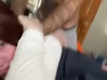 White teen gets smacked on air mattress bbc backshots