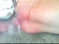 WATER PRESSURE ON PUSSY! SINGLE GIRL SATISFIES HERSELF IN SHOWER UNTIL ORGASM!!!