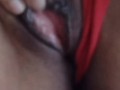 Mi coño mojado en lenceria roja. My Pussy