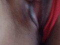 Mi coño mojado en lenceria roja. My Pussy