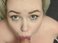 Cute girl sucks cock and wants a facial