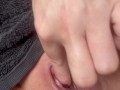 Clit closeup- getting wet, hard and ready to fuck