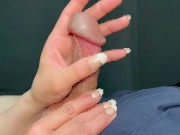 芯までとろける癒やしの手コキでいっぱい射精しちゃいました。