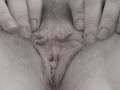 I fuck my hairy pussy and ass with a big dildo until orgasm