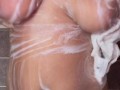 19 year old washing her big tittes in the shower 🚿