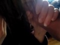 WFH Hotwife Sucks Nice Cock. REAL AMATEUR COUPLE HOMEMADE BLOWJOB!