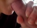 WFH Hotwife Sucks Nice Cock. REAL AMATEUR COUPLE HOMEMADE BLOWJOB!