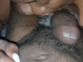 WET MOUTH EBONY BLOWJOB ON GORILLA DICK!!!!!!!!!!
