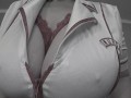 Mature bbw of the nurse cries and shows its big natural sagging boobs