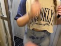 Helped Montanasvibe carry her things on the train, then fucked her in the toilet