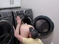 Slutty House Maid Gets Stuck in Washing Machine and Gets Fucked Hard