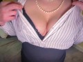 Stepmom gets home from work (strips off clothes)