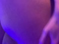 Preggo Lola Sky quick masturbation with happy end squirt at the tanning salon