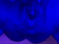 Preggo Lola Sky quick masturbation with happy end squirt at the tanning salon