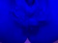Preggo Lola Sky quick masturbation with happy end squirt at the tanning salon