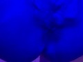Preggo Lola Sky quick masturbation with happy end squirt at the tanning salon