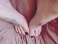 Foot worship tease