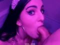 Luxury housewife Suzie Sparklez pees on the floor and wipes it with her tongue then sucks a big cock