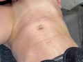 Fast sex in garage on dirty tire, mutal orgasm
