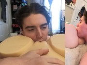 Muscular College Student Eats, Fucks, and Creampies his Tantally