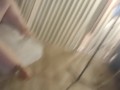 White Milf Flashes Her Pretty Pink Pussy and Hot Latino Guy Masturbates While She Plays Video Games