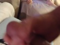 Pretty Milf Lifts Up Her Mini Dress and Lets Hot Latino Daddy Masturbate While She Plays Fortnite