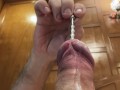 Urethral adrenaline. Cum through a catheter