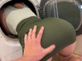 stepson fucks stepmom while she's stuck in washing machine