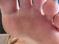 Mistress shows toes close-up, most featured – hot show