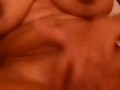 Ebony babe Kiraah rubbing her juicy Ebony pussy for me