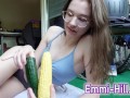 Corn Makes me Horny!! But cucumber makes me cum