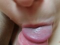 A thick dick is better than a lollipop. Blowjob and ball sucking from step sister