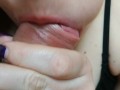 A thick dick is better than a lollipop. Blowjob and ball sucking from step sister