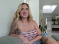 Fucking a Cheating, Blonde, Big Titty Housewife "I'm just really horny and my husband is at work"