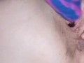 Huge Dildo & A Tiny Pussy! Watch My Pussy Gape With Every Thrust!