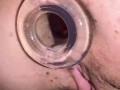 Anal Tunnel Plug & Dildo Double Penetration Fucking