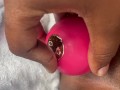 Ebony squirts with rose